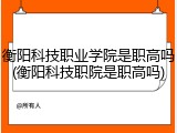 衡阳科技职业学院是职高吗(衡阳科技职院是职高吗)
