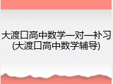 大渡口高中数学一对一补习(大渡口高中数学辅导)