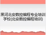 黑河北安数控编程专业培训学校(北安数控编程培训)