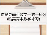 临高县高中数学一对一补习(临高高中数学补习)