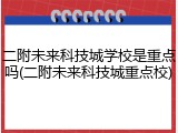 二附未来科技城学校是重点吗(二附未来科技城重点校)