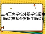 曲靖工商学校外贸学校招生简章(曲靖外贸招生简章)