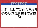 内江市科技开发中专学校是公办吗(内江科技中专公办吗)