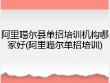 阿里噶尔县单招培训机构哪家好(阿里噶尔单招培训)