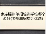 枣庄滕州单招培训学校哪个最好(滕州单招培训优选)