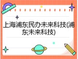 上海浦东民办未来科技(浦东未来科技)