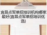宜昌点军单招培训机构哪家最好(宜昌点军单招培训优选)
