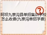 阿坝九寨沟县单招集训学校怎么收费(九寨沟单招学费)