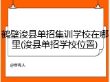 鹤壁浚县单招集训学校在哪里(浚县单招学校位置)