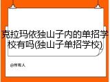 克拉玛依独山子内的单招学校有吗(独山子单招学校)
