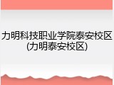 力明科技职业学院泰安校区(力明泰安校区)