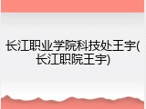 长江职业学院科技处王宇(长江职院王宇)