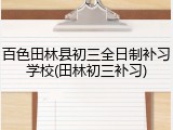 百色田林县初三全日制补习学校(田林初三补习)