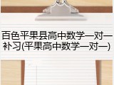 百色平果县高中数学一对一补习(平果高中数学一对一)