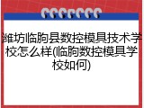 潍坊临朐县数控模具技术学校怎么样(临朐数控模具学校如何)