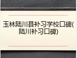 玉林陆川县补习学校口碑(陆川补习口碑)
