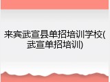 来宾武宣县单招培训学校(武宣单招培训)
