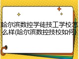 哈尔滨数控学徒技工学校怎么样(哈尔滨数控技校如何)