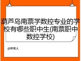 葫芦岛南票学数控专业的学校有哪些职中生(南票职中数控学校)