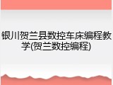 银川贺兰县数控车床编程教学(贺兰数控编程)