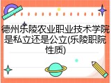 德州乐陵农业职业技术学院是私立还是公立(乐陵职院性质)