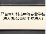 邢台青年科技中等专业学校法人(邢台青科中专法人)