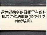 锡林郭勒多伦县哪里有数控机床维修培训班(多伦数控维修培训)