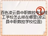 百色凌云县中职数控专业技工学校怎么样在哪里(凌云县中职数控学校位置)