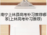 南宁上林县高考补习推荐哪家(上林高考补习推荐)