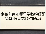 秦皇岛青龙哪里学数控好职高毕业(青龙数控职高)