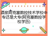 酒泉阿克塞数控技术学校中专还是大专(阿克塞数控学校学历)