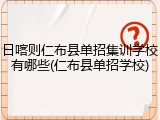 日喀则仁布县单招集训学校有哪些(仁布县单招学校)
