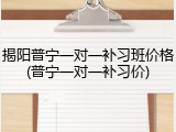 揭阳普宁一对一补习班价格(普宁一对一补习价)