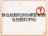 陈仓挖掘机技校哪里有(陈仓挖掘机学校)