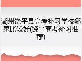 潮州饶平县高考补习学校哪家比较好(饶平高考补习推荐)
