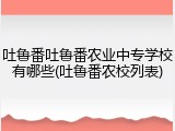 吐鲁番吐鲁番农业中专学校有哪些(吐鲁番农校列表)