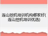 连山挖机培训机构哪家好(连山挖机培训优选)