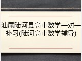 汕尾陆河县高中数学一对一补习(陆河高中数学辅导)