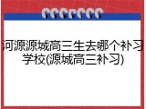河源源城高三生去哪个补习学校(源城高三补习)