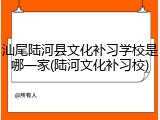 汕尾陆河县文化补习学校是哪一家(陆河文化补习校)