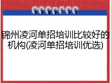 锦州凌河单招培训比较好的机构(凌河单招培训优选)