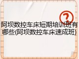阿坝数控车床短期培训班有哪些(阿坝数控车床速成班)