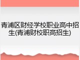 青浦区财经学校职业高中招生(青浦财校职高招生)