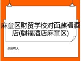 麻章区财贸学校对面麒福酒店(麒福酒店麻章区)