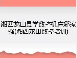 湘西龙山县学数控机床哪家强(湘西龙山数控培训)