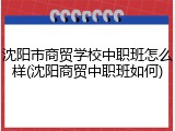 沈阳市商贸学校中职班怎么样(沈阳商贸中职班如何)