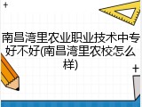南昌湾里农业职业技术中专好不好(南昌湾里农校怎么样)
