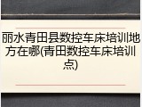 丽水青田县数控车床培训地方在哪(青田数控车床培训点)