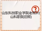 山东科技职业学院老照片(山科职院旧照)