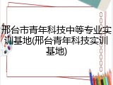 邢台市青年科技中等专业实训基地(邢台青年科技实训基地)
